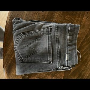 Mother jeans, 24  Looker Ankle Fray.  Dark gray